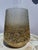 Vintage Gold Flake Style Chipped Glass Vase Hollywood Shabby Chic For Sale - Image 4 of 4