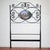 Wrought-Iron Bed with Painted Headboard and Footboard Featuring a Rural and Lakeside Landscape, Italy, 1800s For Sale - Image 3 of 11