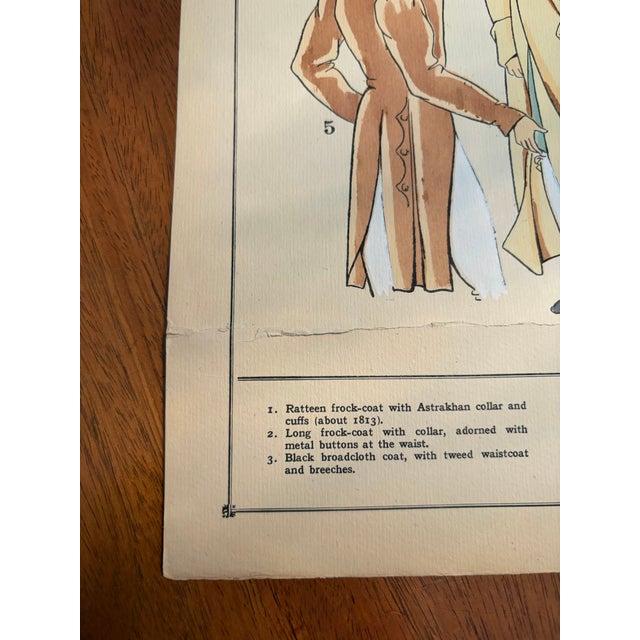 Hand-Colored 1920's French Costume/Fashion Plates - Set of 4 For Sale - Image 11 of 13
