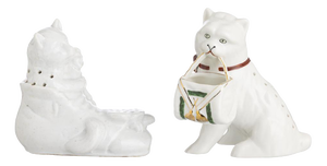 Porcelain Toothpick Holders, Set of 2