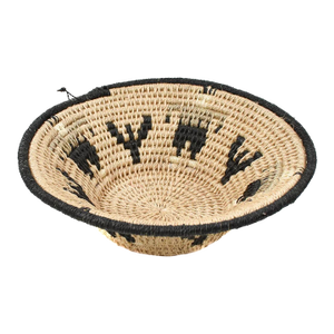 Early 20th Century Sisal Handwoven Basket 6inch