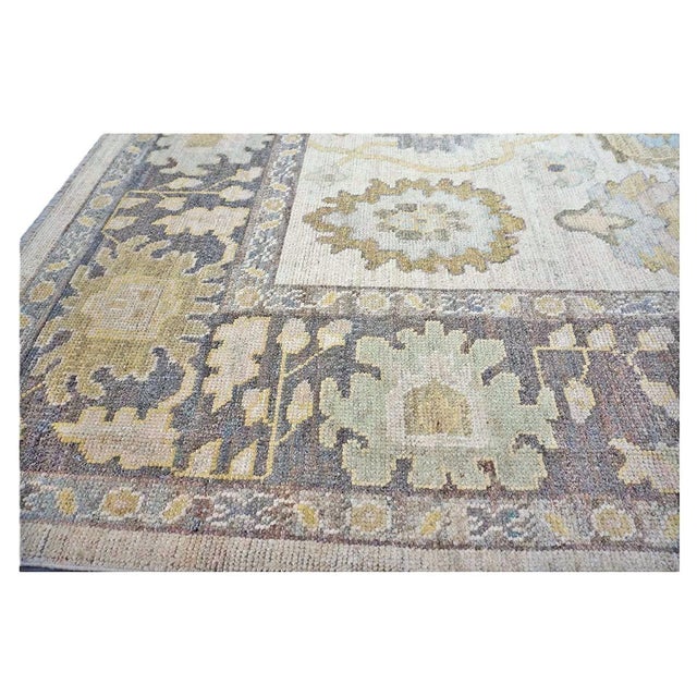 21st Century Turkish Oushak 10X14 Ash Brown, Buff & Khaki Handmade Area Rug #1144080 For Sale - Image 15 of 16