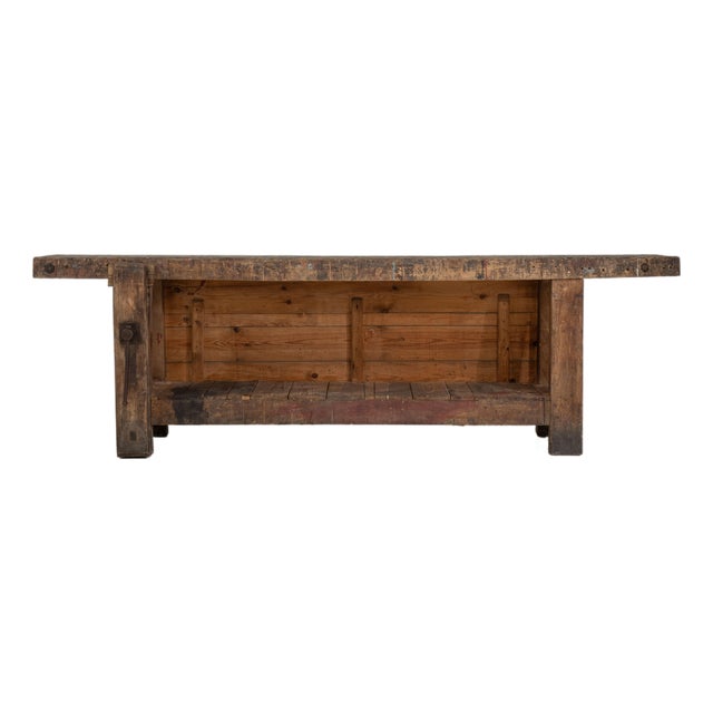 Carpenter's Workbench Table, Antique, Belgium, 20th Century For Sale