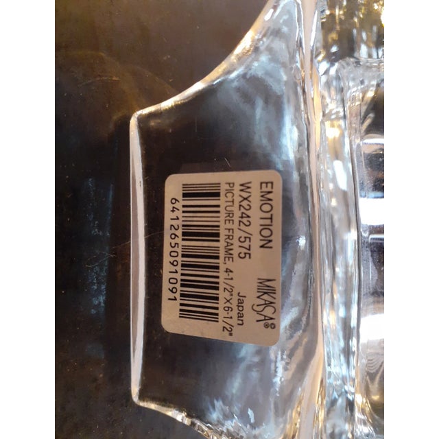 1980s Mikasa Clear Crystsl Emotion Photo Frame For Sale In Dallas - Image 6 of 7