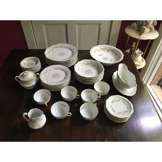 Traditional Antique Bavaria, Orleans Z S and C China Set for 6- 40 Pieces For Sale - Image 3 of 12
