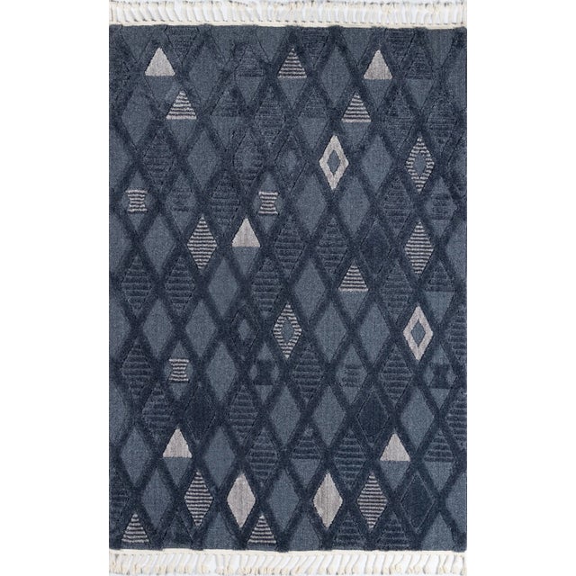 Gray Momeni Odessa Adorjan Denim 5'3" X 7'6" Area Rug For Sale - Image 8 of 8
