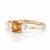 Bask in the warm, sunlit brilliance of rich golden hues. This charming ring features a sparkling, eye-clean natural...