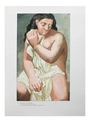 1985 After Pablo Picasso, "Grand Nu à La Draperie" Parisian Full-Color Print