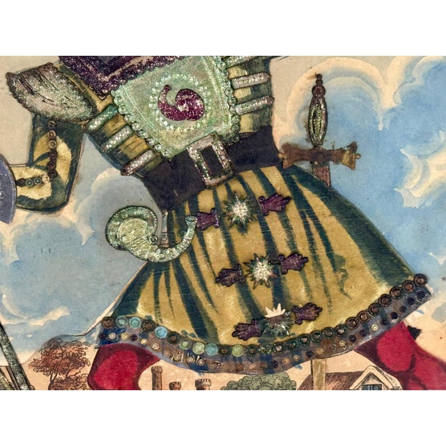 Theatrical Tinsel Print Mr. Horn as Caspar c. 1839 For Sale - Image 6 of 10