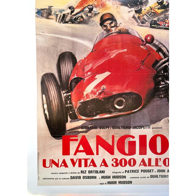Fangio Una Vita a 300 All’Ora Averardo Ciriello Original 1978 Movie Poster For Sale - Image 4 of 6