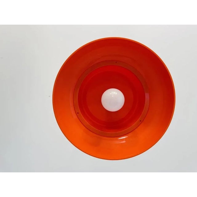 Mid-Century Modern Orange Hanging Lamp in Acrylic, 1960s For Sale - Image 11 of 13