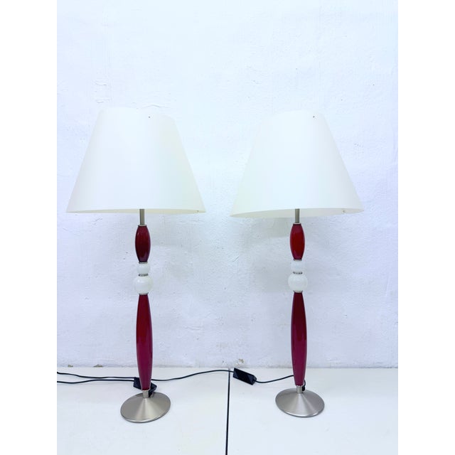 Large Italian Table Lamps by Antonangeli for Antonangeli Illuminazioni, 1980s, Set of 2 For Sale - Image 16 of 17