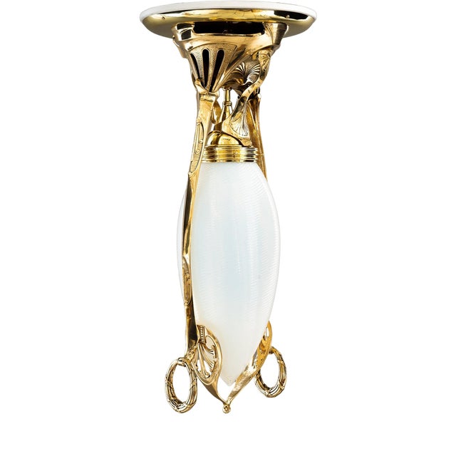 Vintage Art Deco Ceiling Lamp, 1920s For Sale