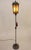 Arts & Crafts 1916 Attributed to Oscar Bach Arts Crafts Cast Iron Mica Lantern Torchiere Floor Lamp For Sale - Image 3 of 12