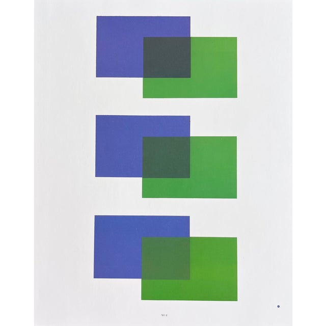 Artist: Josef Albers Country: Germany-USA Title: Plate XI-2 bis Paper Size: 13.50 x 10.50 inches on Munken Print Cream...