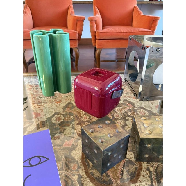 Space Age Red Ice Bucket, 1960s For Sale - Image 3 of 18