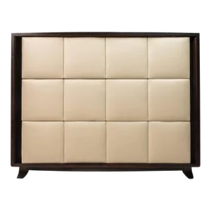 Gilbert Rohde for Herman Miller Style Three-Drawer Chest With Leather Faced Drawer Fronts, Usa, C 1940s