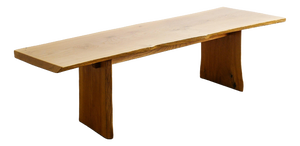 Vintage Danish Wooden Free Form Sculptural Bench, Console or Coffee Table in Solid Oak, 1970s