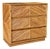 Vintage Floating Pencil Rattan Three-Drawer Chest or Dresser For Sale