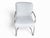 Set of 4 Bauhaus-Style Chrome Cantilever Dining Chairs in Oyster Upholstery For Sale In Los Angeles - Image 6 of 16