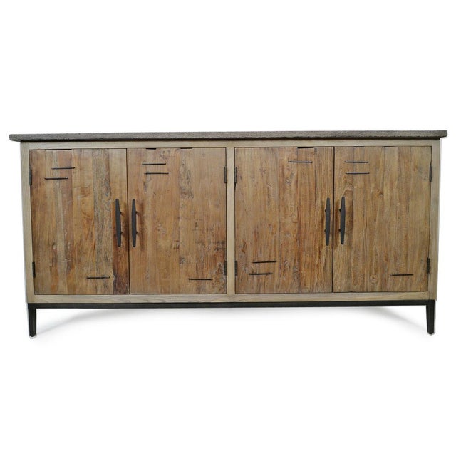 Rustic Stone Top Salvaged Farm Sideboard For Sale In Los Angeles - Image 6 of 9