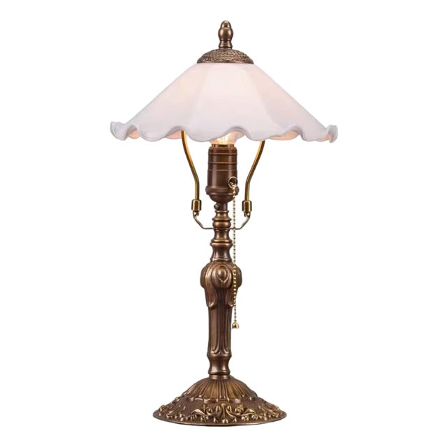 Soft Shade Retro Copper Lamp For Sale