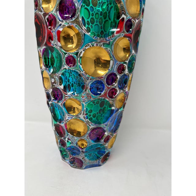 Contemporary Spectacular Venetian Centerpiece Vase For Sale - Image 3 of 6