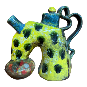 Ceramic Vase in the Style of George Ohr