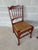 Description: Pennsylvania House Traditional Style Rush Bottom Cherry Side Chairs - A Pair. Original Finish. Normal Vintage...
