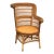 Woven Rattan Armchair, Vintage For Sale