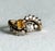 Vintage 14k Yellow Gold Victorian Revival Golden Beryl & Diamond Bypass Cocktail Ring, Size 7 For Sale - Image 9 of 10