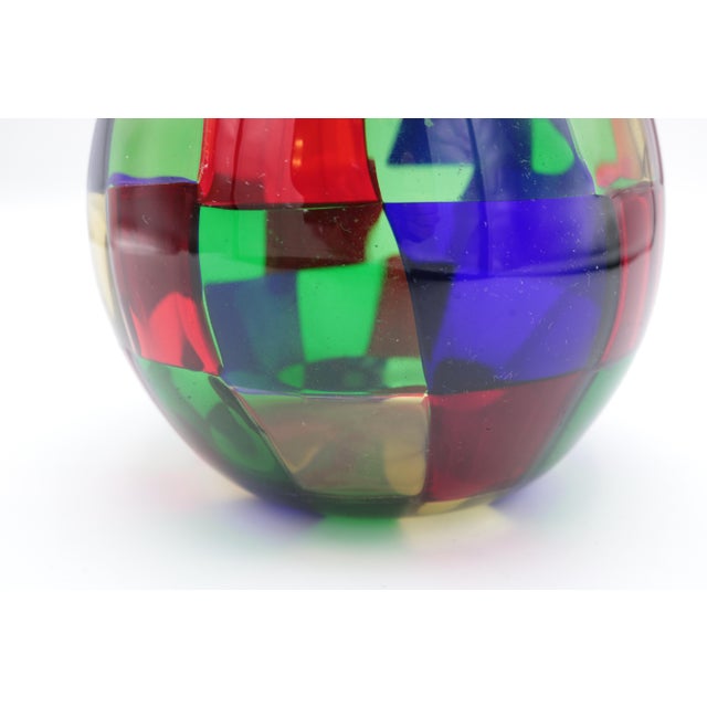 1980s 1980s "Pezzato" Vase by Fulvio Bianconi for Venini For Sale - Image 5 of 11