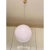 Pink Swirl and Milky-White Sphere Pendant in Murano Glass by Simoeng For Sale - Image 7 of 10