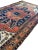 Persian Antique Persian Serapi Diamond Textile in Terracotta, Sunset-clay & Indigo - 9.8 X 16 For Sale - Image 3 of 12