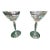 1930s Art Deco Beautiful Crystal Stand Wine Glasses - 4pcs For Sale