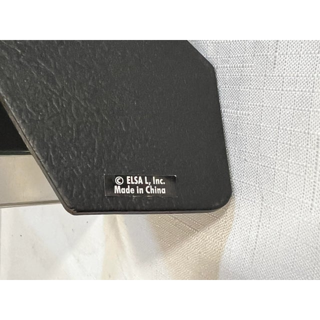 Paint Vintage Palm Beach Regency Yellow Enameled Photo Frame With Sage Green Sea Shells Incrusted With Crystals For Sale - Image 7 of 7