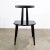 Folke Palsson for FDB Mobler "Pi" dining chair in black. Clean well made piece.