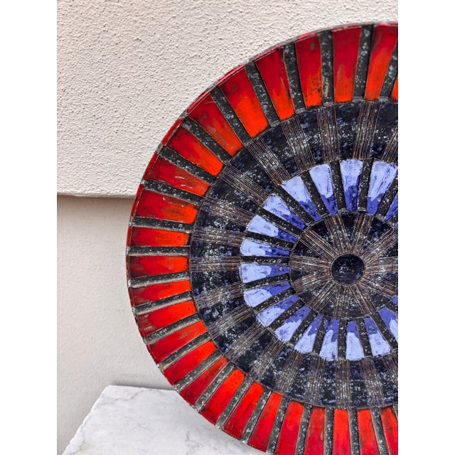 Fratelli Fanciullacci Mid-Century Modern Majolica Platter by Fratelli Fanciullacci For Sale - Image 4 of 6