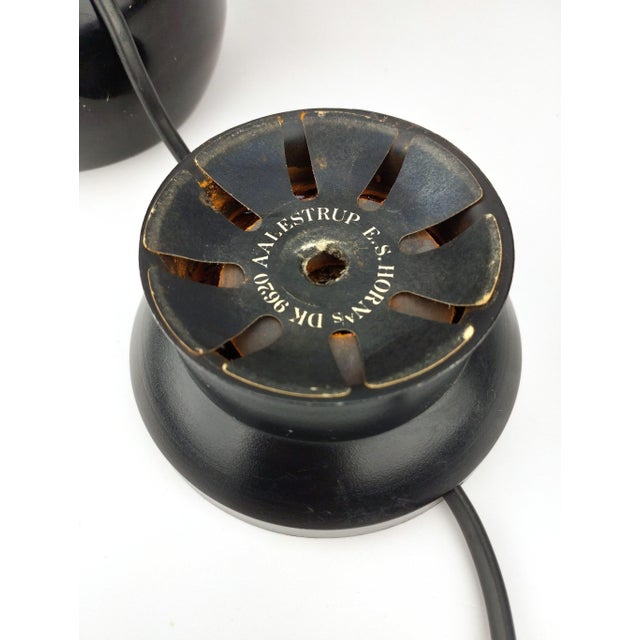 Metal Black Magnetic Eyeball Table Lamp by Benny Frandsen for E.S. Horn, Denmark, 1970s For Sale - Image 7 of 12