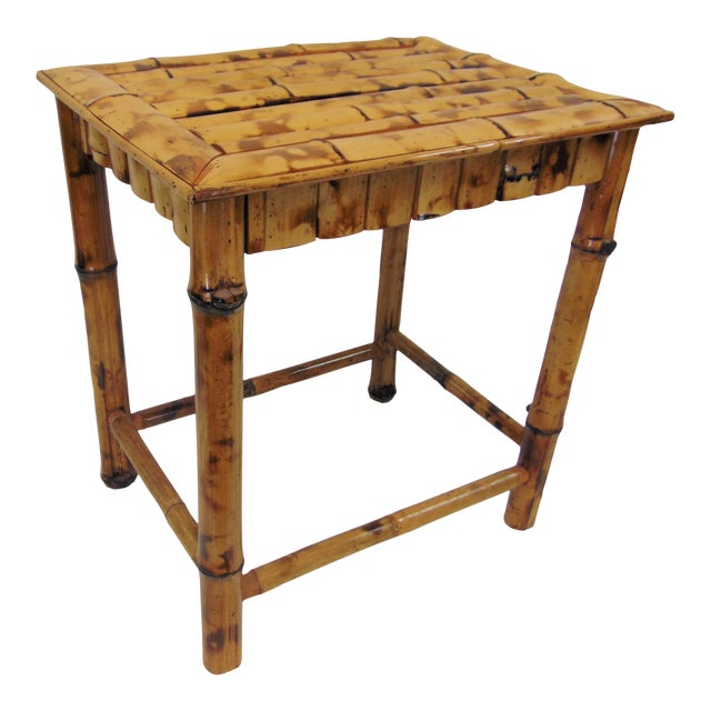 Mid Century Bamboo Side Table Chairish