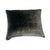 Vintage Italian Dark Grey Velvet Pillow Re-Designed With Antique Gold Metallic Wire Embroidery. For Sale - Image 4 of 4