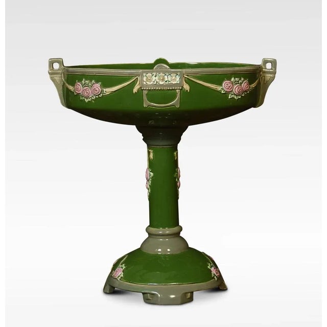 Art Nouveau Glazed Centrepiece from Eichwald, 1890s For Sale - Image 5 of 5