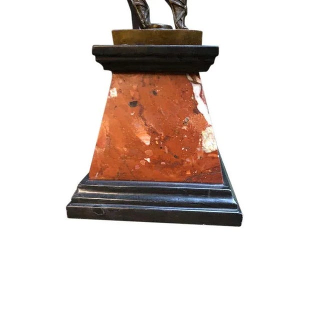 Art Deco Style Bronze Ballerina on Marble Base by J. B. Deposee For Sale - Image 9 of 13