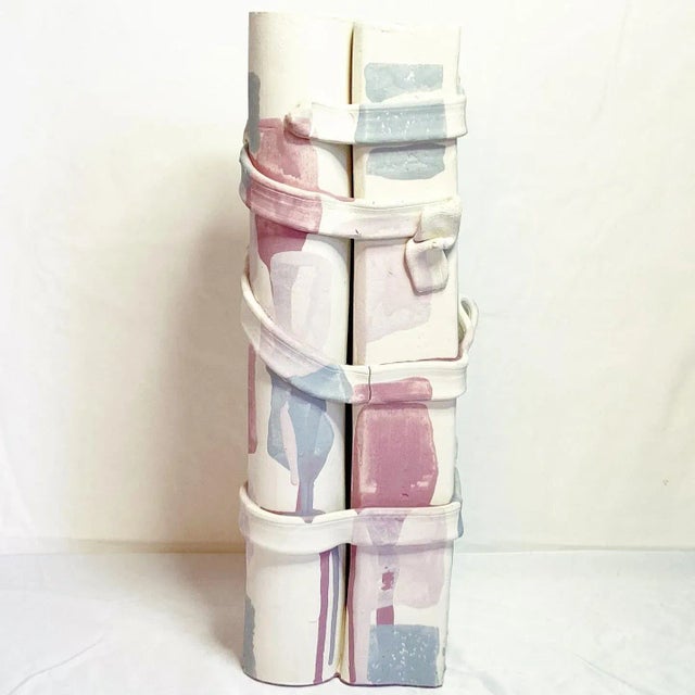 Postmodern Postmodern Abstract Triple Column Pillar Vase For Sale - Image 3 of 5