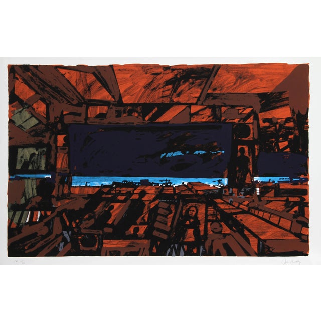 Modern John Hultberg, Rusted Room, Silkscreen For Sale - Image 3 of 3