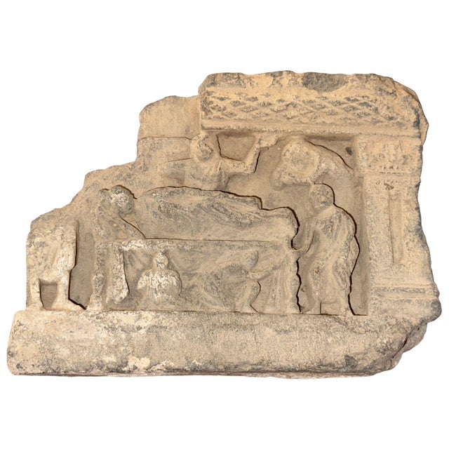 Ancient Gandharan Schist Parinirvana Relief, 2nd–4th Century Ad For Sale - Image 10 of 11