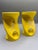Space Age Italian Modern Sunny Yellow Mid 20th Century Wall Hooks a Pair For Sale - Image 9 of 9
