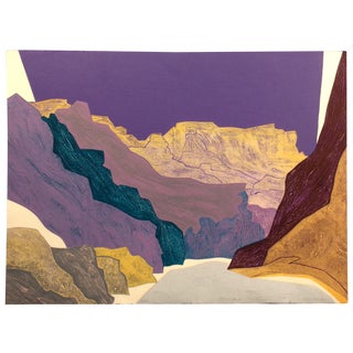Clare Romano "Silver Canyon" Hand Signed Limited Edition Print For Sale