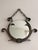 Brutalist Wrought Iron Wall Mirror by Raymond Subes, 1940s For Sale - Image 3 of 6