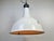 Large British Industrial White Enamel Factory Pendant Lamp from Benjamin, 1960s For Sale - Image 16 of 18